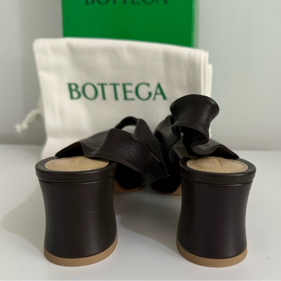Bottega Veneta NIB Fondant Leather Stack Slingback Sandals Size 36 - Picture 7 of 9